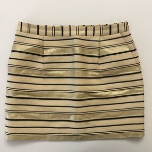 J. Crew Striped Jacquard Skirt Size 4